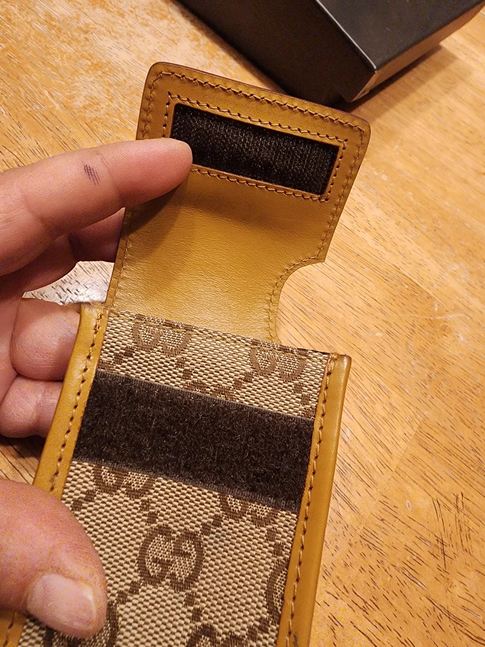 vintage Gucci GG Canvas Phone Holder or multipurpose pouch